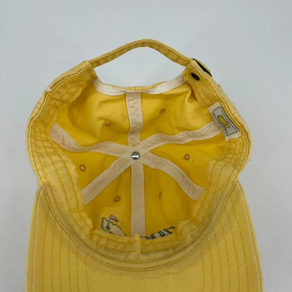 American Needle 2001 Masters Tournament Golf Hat Yellow Adjustable Strapback